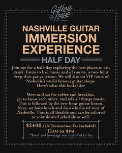 Nashville Guitar Immersion Experience (Half-Day)