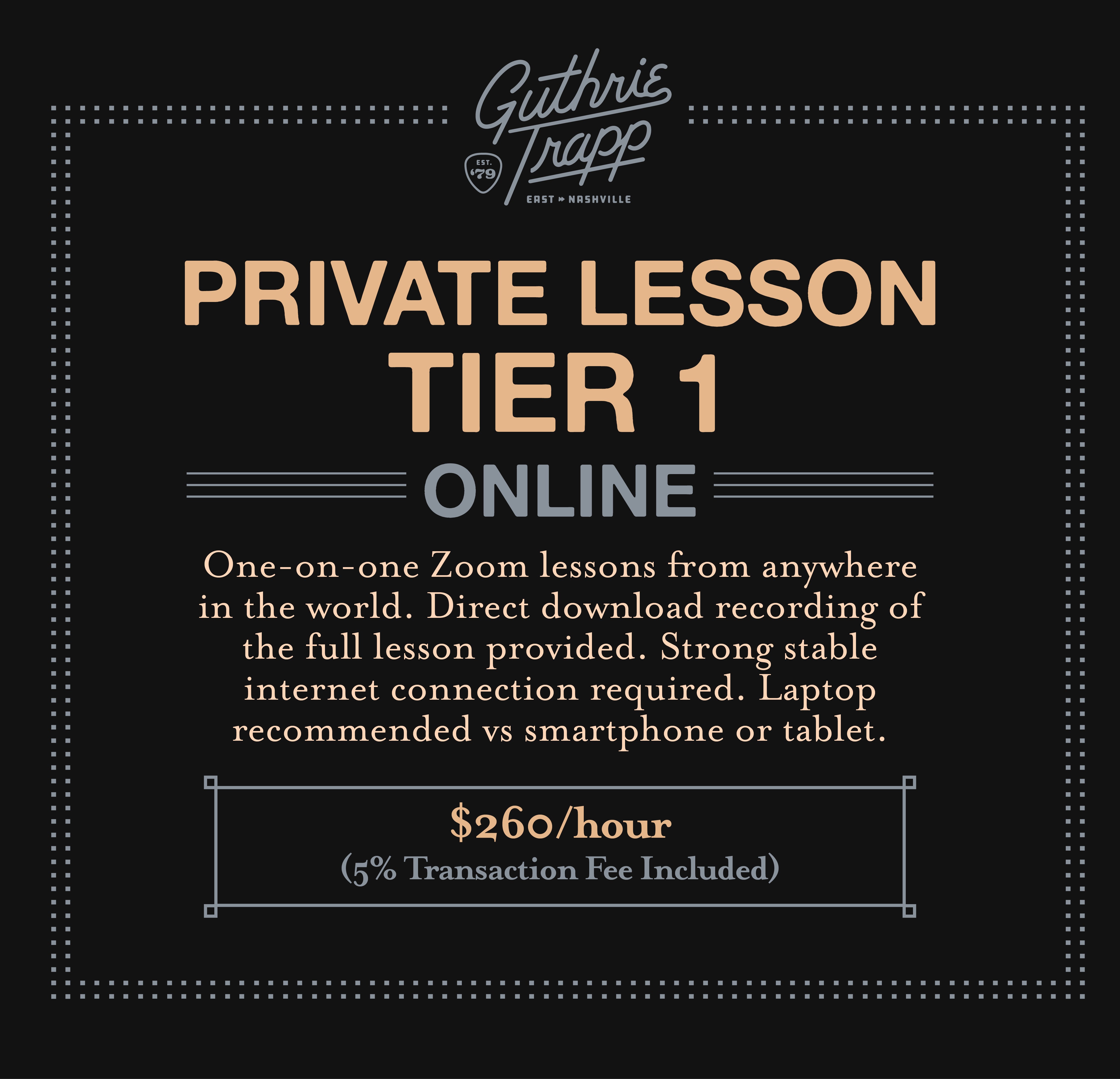 Virtual Private Lesson